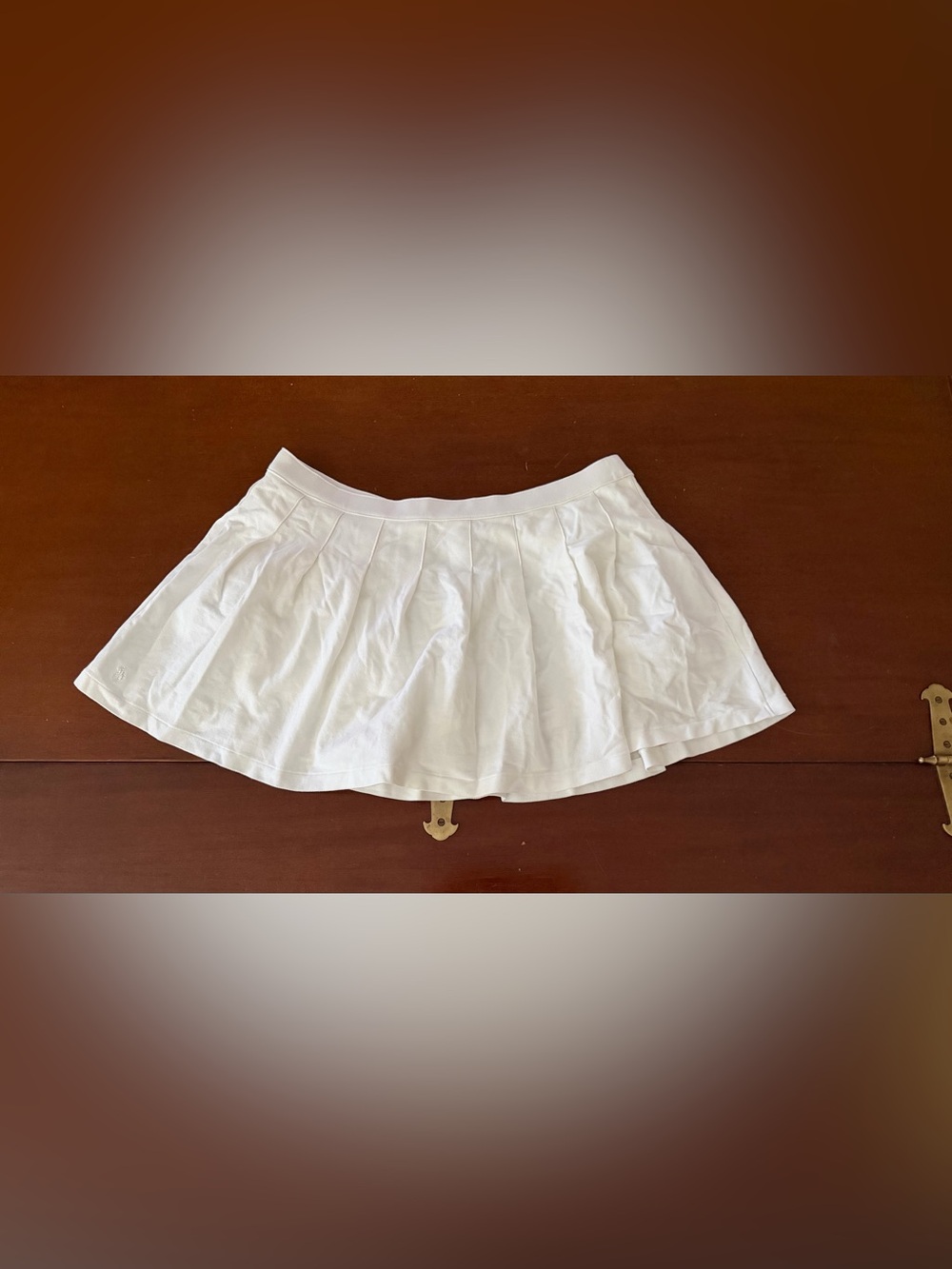 Ralph Lauren White Pleated Tennis Skort XL Pickleball Golf Built-In Shorts 🤍